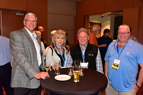 friends gather at the CAFNE reception